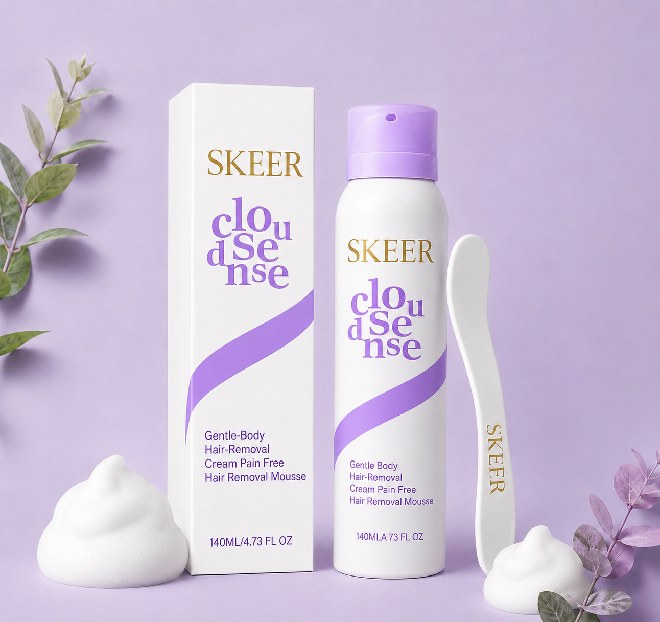 SKEER™  SPRAY ON HAIR REMOVAL MOUSSE