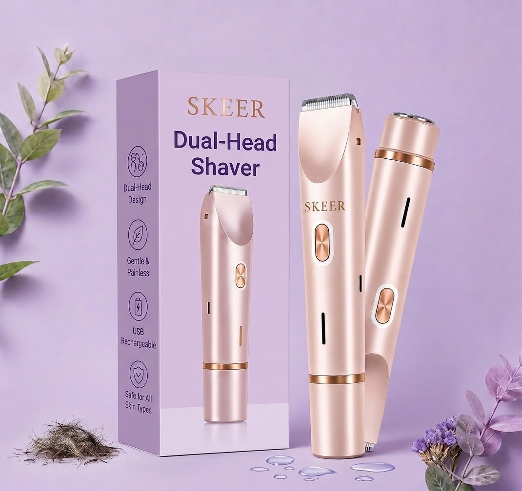 SKEER™ Dual Headed Electric Shaver